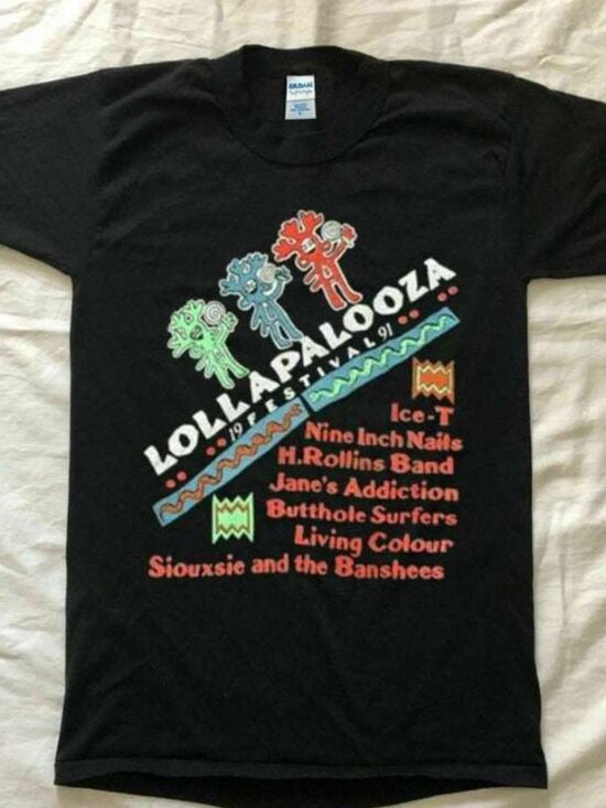 Karla M Other - Lollapalooza 1991 Vintage Festival Fan Graphic Unisex T-Shirt